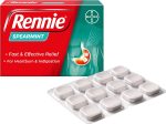 Rennie Spearmint Acidez estomacal Alivio de la indigestión 72 tabletas Embalaje Deteriorado Cheap