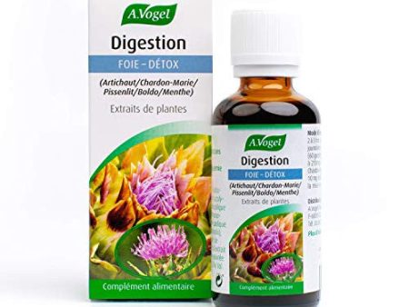 A.Vogel - Digestión - Suplemento dietético Basado en extractos de plantas: alcachofa, cardo, diente de león, audacia, menta - hígado dirigido y desintoxicación - botella de 50 ml - laboratorio suizo Embalaje Deteriorado Sale