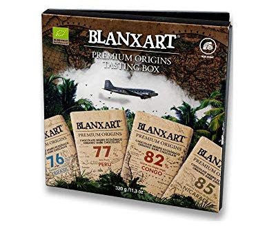 Blanxart Estuche de gustación 4 Tabletas de Chocolate Negro Ecológico, (4 x 80 g) 1 Unidad 320 g Online Sale