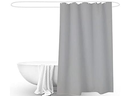 Unishop Cortina de Ducha con Anillas Incluidas, Cortina Impermeable de Poliéster de Colores, de 180 x 180 cm, Lavable a Máquina, Gris Online Sale