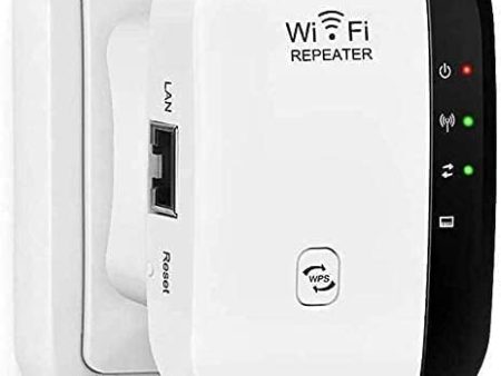 Repetidor WiFi, 300 Mbps Extensor de Red WiFi alcance inalámbrico WiFi Signal Booster 2.4 GHz con antena integrada puerto Ethernet punto de acceso WPS 802.11n b g (Raya en carcasa) Reacondicionado Discount