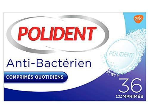 Polident limpiador antibacteriano, para dentaduras postizas parciales o completas, perfume menthole, 36 tabletas Embalaje Deteriorado For Discount