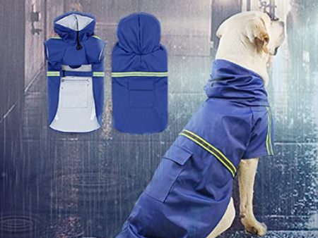 Ropa para Mascotas Perros Impermeables, Impermeable para Perros con Capucha y Collar Agujero y Tiras Reflectoras Seguras, Ultra-Light Transpirable Impermeable 100% Chaqueta para Lluvia (S) Hot on Sale