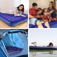 Zootop Cama de Aire, Cama Inflable tamaño Queen Colchón de Aire de PVC con Bomba de pie portátil para Acampar colchón Flocado con 250 kg de Peso máximo para Adultos Actividades(203 x 152 x 22 cm) Reacondicionado For Sale